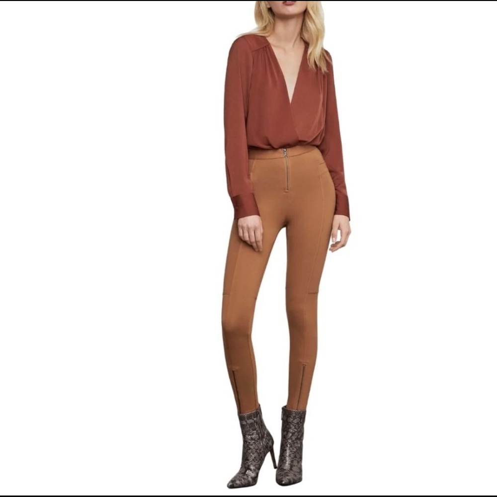 BCBGMaxazria Christopher Zipped Moto Leggings NWT